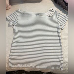 brandy melville (st. george), wide neck striped shirt
